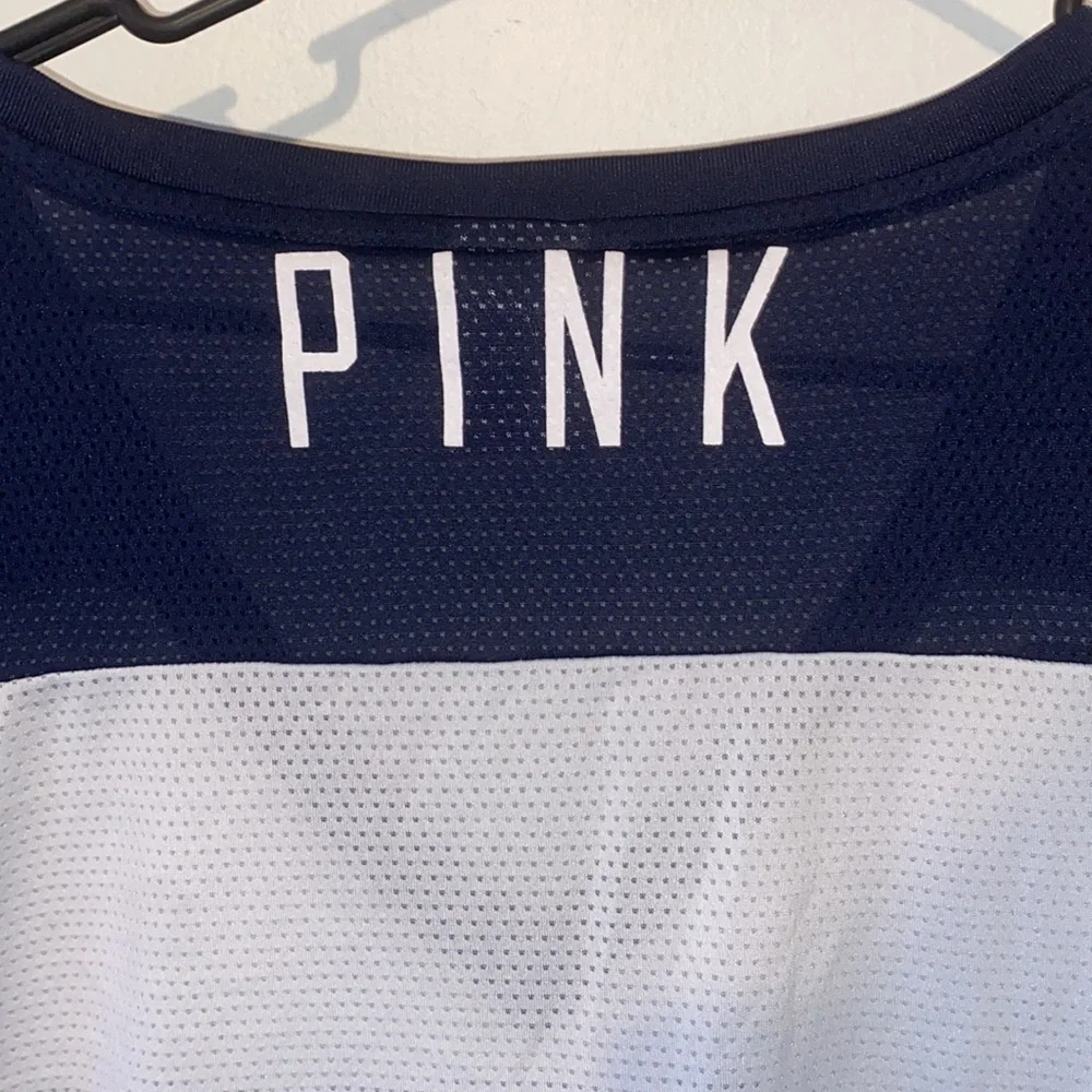 Victoria’s Secret Pink Pitt short sleeve T-shirt V-neck jersey style - Picture 5 of 7